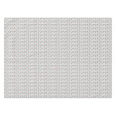 Folk Art Floral Geometric Pattern Tafelkleed (Voorkant (Horizontaal))