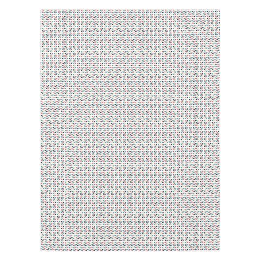 Folk Art Floral Geometric Pattern Tafelkleed (Voorkant)