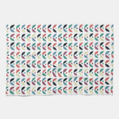 Folk Art Floral Geometric Pattern Theedoek (Horizontaal)