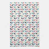 Folk Art Floral Geometric Pattern Theedoek (Verticaal)