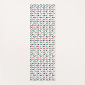 Folk Art Floral Geometric Pattern Yogamat (Voorkant)