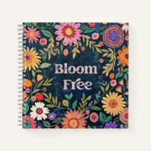 Folk Art Floral Journal - Bloom Free - Gift