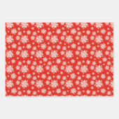 Folk Art Floral-Kerstmis, set van 3 Inpakpapier Vel (Voorkant 2)