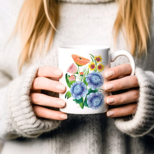 Folk Art Floral Koffiemok