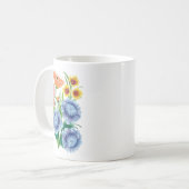 Folk Art Floral Koffiemok (Voorkant links)