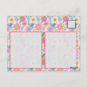 Folk Art Floral Patroon in levendige kleuren Briefkaart (Achterkant)