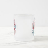 Folk art florals in full bloom matglas koffiemok (Center)