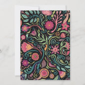 Folk Art Flower Kaart (Voorkant)