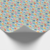 Folk Art Flower Pattern 2 Cadeaupapier (Hoek)