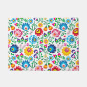 Folk Art Flower Pattern 2 Deurmat (Voorkant)