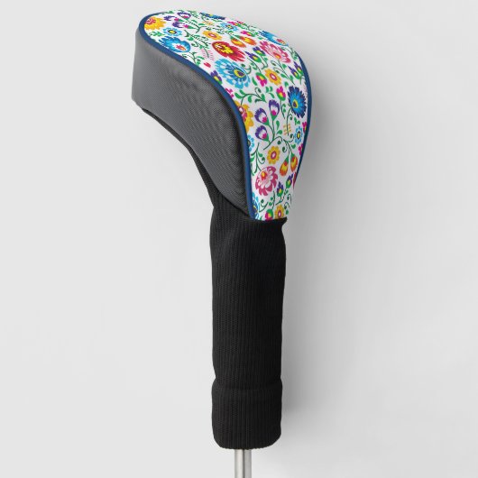 Folk Art Flower Pattern 2 Golfheadcover (Schuin)