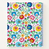 Folk Art Flower Pattern 2 Notitieboek (Achterkant)