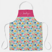 Folk Art Flower Pattern 2 Schort (Voorkant)