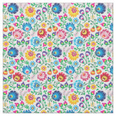 Folk Art Flower Pattern 2 Stof (Close Up)