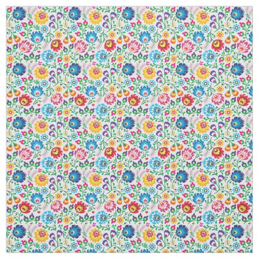Folk Art Flower Pattern 2 Stof (Swatch)
