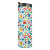 Folk Art Flower Pattern 2 Thermosbeker (Geroteerd rechts)