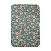 Folk Art Flower Pattern Badmat (Voorkant Verticaal)
