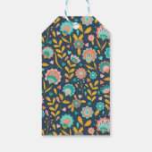 Folk Art Flower Pattern Cadeaulabel (Achterkant)