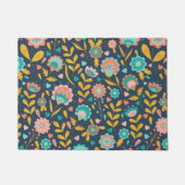 Folk Art Flower Pattern Deurmat (Voorkant)