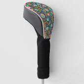 Folk Art Flower Pattern Golfheadcover (Schuin)