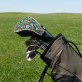 Folk Art Flower Pattern Golfheadcover (Insitu)