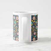 Folk Art Flower Pattern Grote Koffiekop (Achterkant)