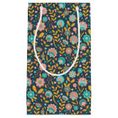 Folk Art Flower Pattern Klein Cadeauzakje (Voorkant)