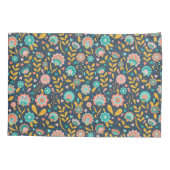 Folk Art Flower Pattern Kussensloop (Achterkant-Links)