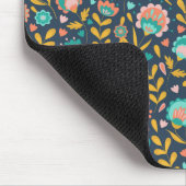 Folk Art Flower Pattern Muismat (Hoek)