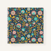 Folk Art Flower Pattern Notitieboek (Voorkant)