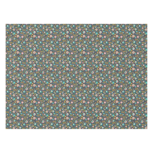 Folk Art Flower Pattern Tafelkleed (Voorkant (Horizontaal))