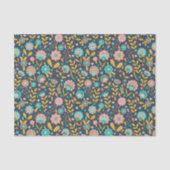 Folk Art Flower Pattern Tissuepapier (Voorkant)