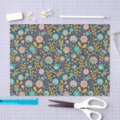 Folk Art Flower Pattern Tissuepapier (Craft)