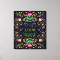 Folk Art Flowers | Dankjewel, dankbaar, geblufferd