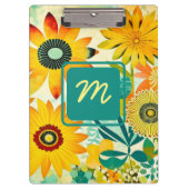  Folk Art Flowers monogram Klembord (Voorkant)