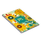  Folk Art Flowers monogram Notitieboek (Rechterzijde)