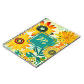  Folk Art Flowers monogram Notitieboek (Linkerzijde)