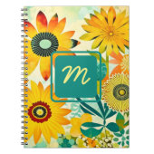  Folk Art Flowers monogram Notitieboek (Voorkant)
