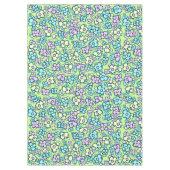  Folk Art Flowers pastel Colors Spring Green Tafelkleed (Voorkant)