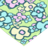  Folk Art Flowers pastel Colors Spring Green Tafelkleed (Gekanteld)