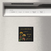 Folk Art Flowers Save the Date Magnet (Insitu (Vaatwasser))