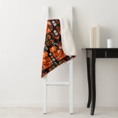 Folk Art Fox en Hen Sherpa Deken (In situ)