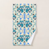 Folk Art Fox Print Decor Bad Handdoek (Handdoek)