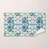 Folk Art Fox Print Decor Bad Handdoek (Handdoek)