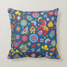 Folk Art Garden Scandi Cushion
