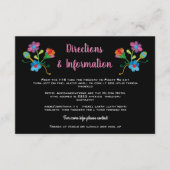 Folk Art Geborduurde Mexicaanse Fiesta Bruiloft in Informatiekaartje (Voorkant)