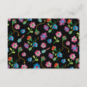 Folk Art Geborduurde Mexicaanse Fiesta Bruiloft in Informatiekaartje (Achterkant)