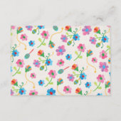 Folk Art Geborduurde Mexicaanse Fiesta Bruiloft in Informatiekaartje (Achterkant)