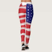 Folk Art gekleurde vlag Leggings (Achterkant)