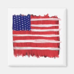 Folk Art gekleurde vlag Magneet